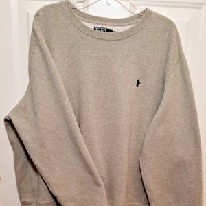 Polo Ralph Lauren ~ Gray Long Sleeve Cotton Blend Sweatshirt ~ Mens Size XXL